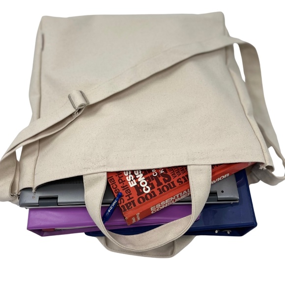 Reusable Grocery Canvas Cotton Thick Large Bag - Eco-Friendly - Picture 7 of 12